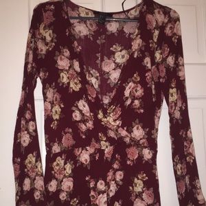 Forever 21 floral romper