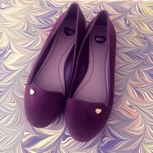 Wine Color Waterproof Flats