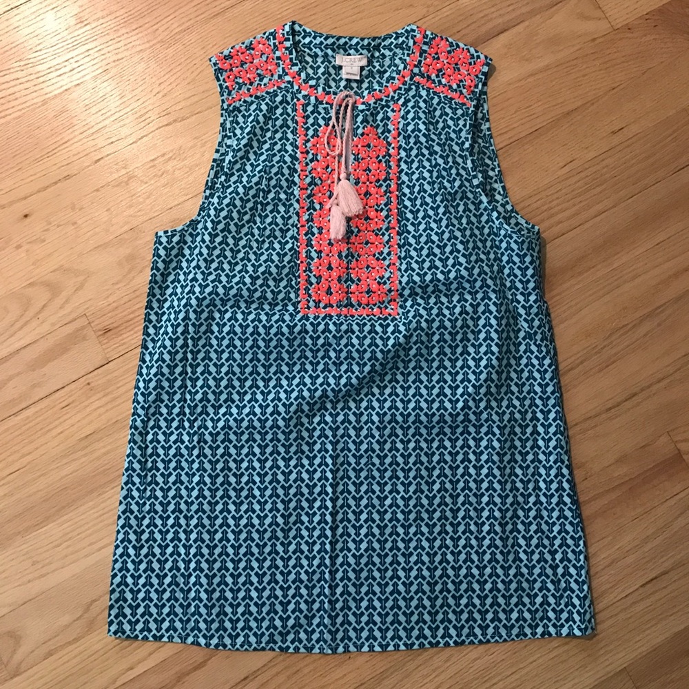J. Crew Factory Embroidered Top