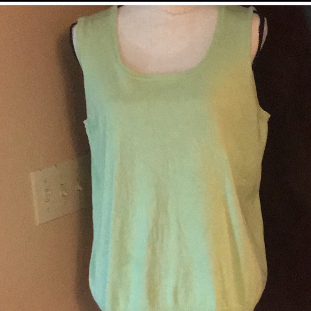 EUC! "EVIE" SILK SLEEVELESS SWEATER SIZE X-LARGE