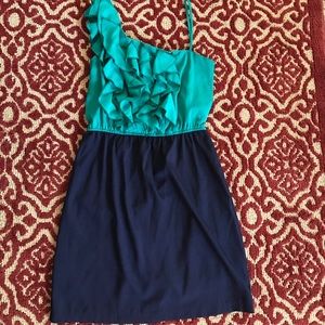 Navy/teal dress