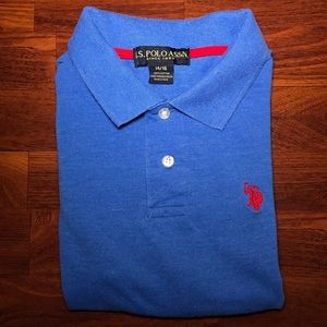 U.S Polo Assn.Boys Classic Polo Shirt SZ14/16 Blue