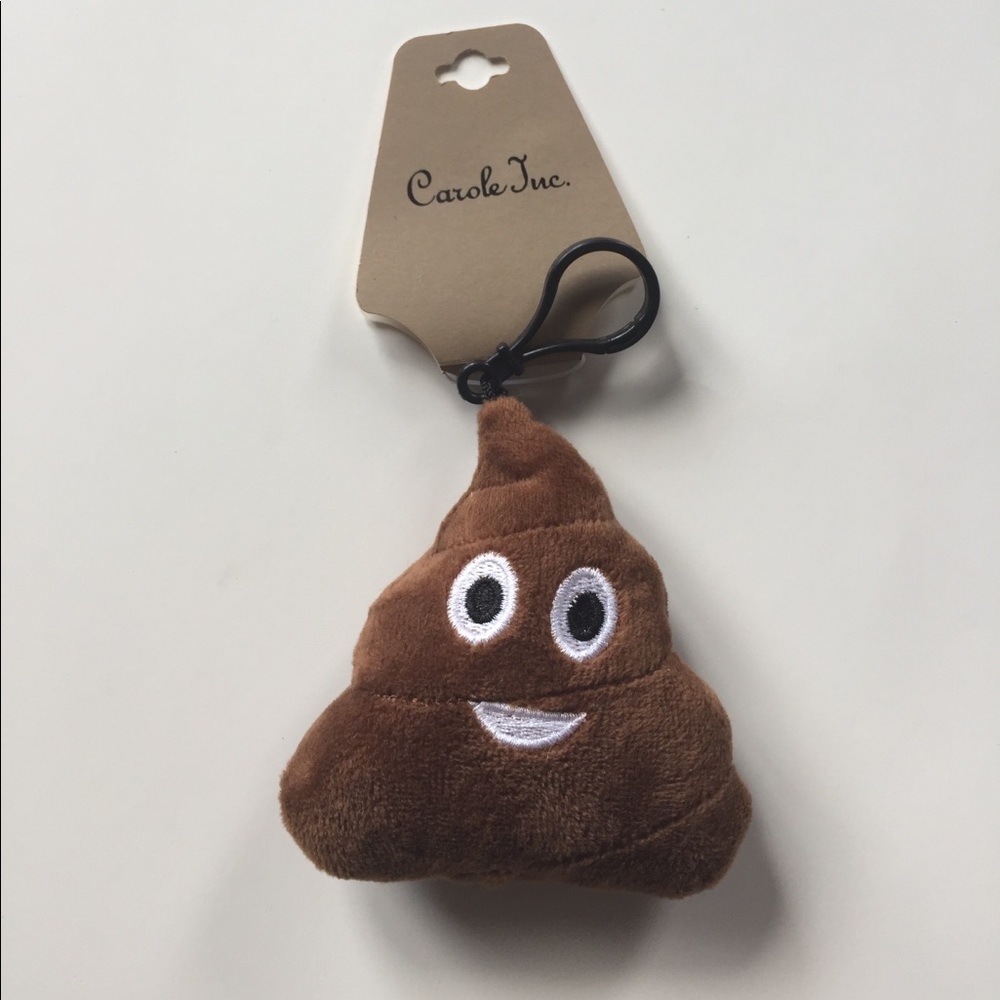 New with tags poop 💩emoji key ring/ bag/clip