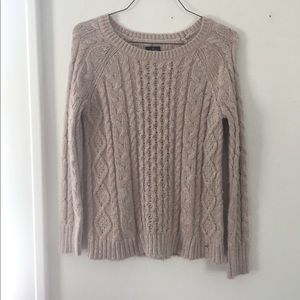 American Eagle Outfitters oversized cream sweater