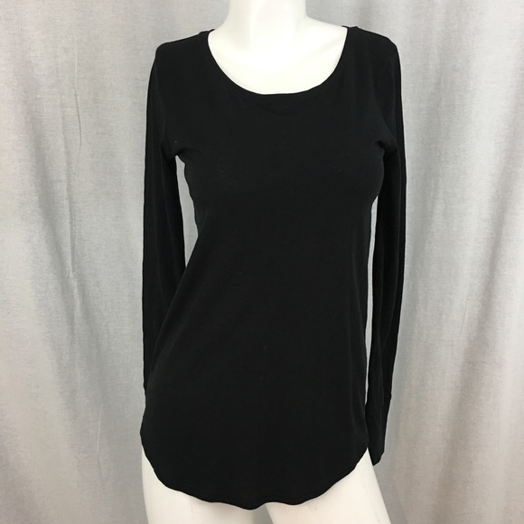SOLD 💟Sz Small LOFT Curved Hem Long Sleeve Top - Picture 8 of 8