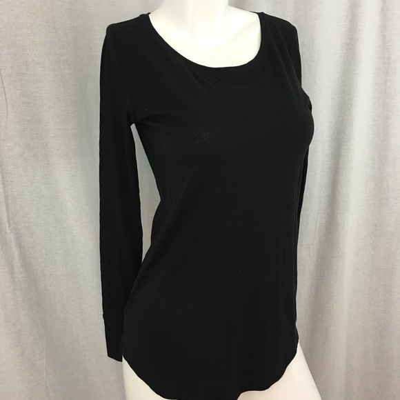 SOLD 💟Sz Small LOFT Curved Hem Long Sleeve Top - Picture 5 of 8