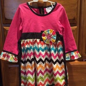 Jumping fences chevron dress size 6