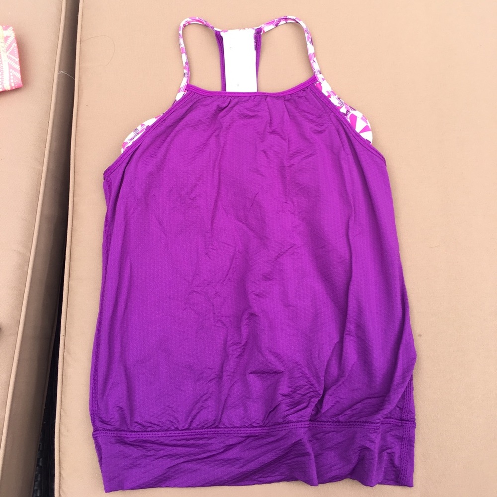 Purple ivivva double layer shirt