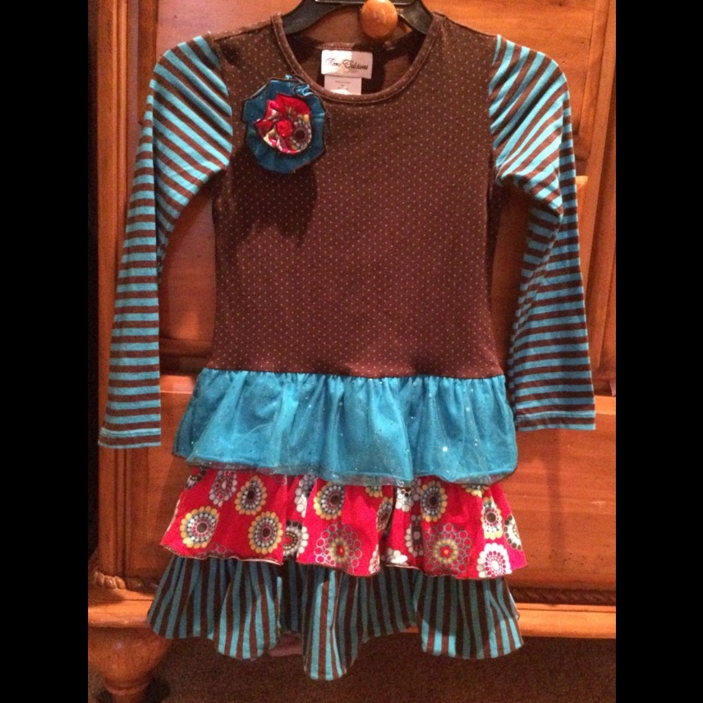 Rare editions ruffle dress size 6x