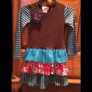 Rare editions ruffle dress size 6x