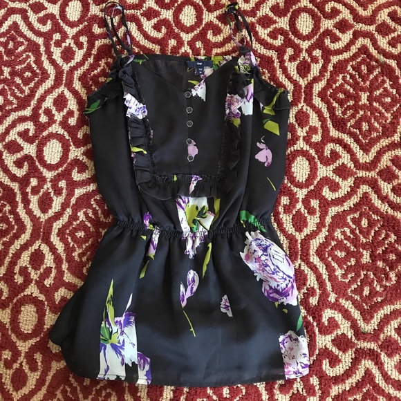 Floral Dressy Tank - Picture 1 of 3