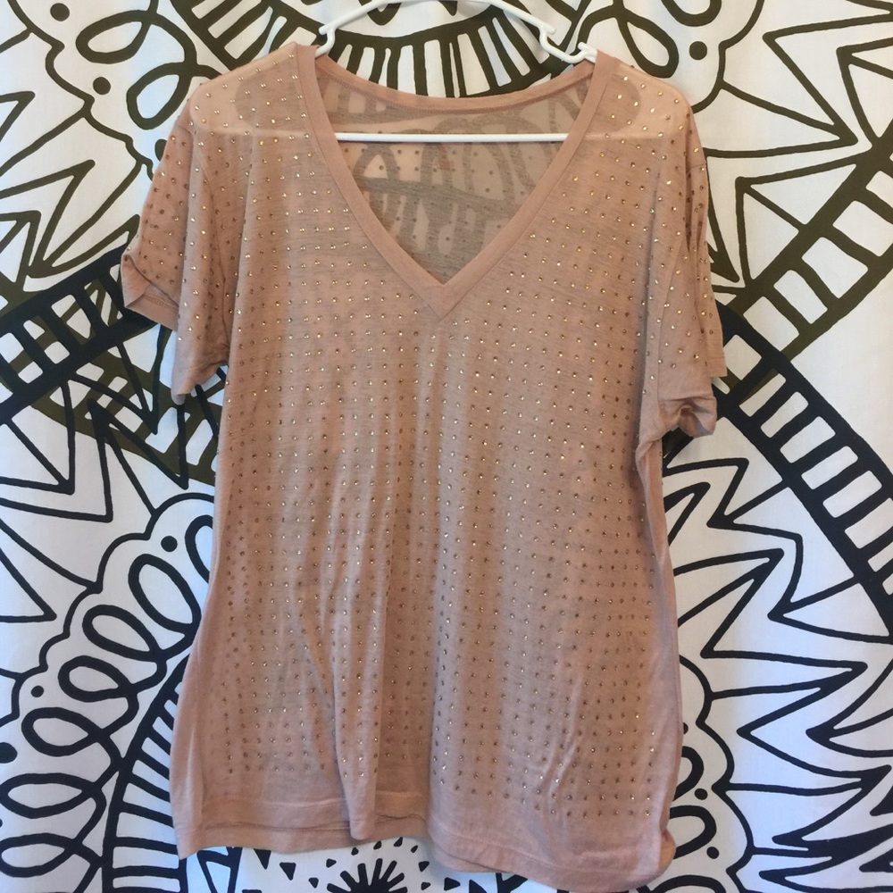 Crystal embellished top