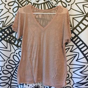 Crystal embellished top