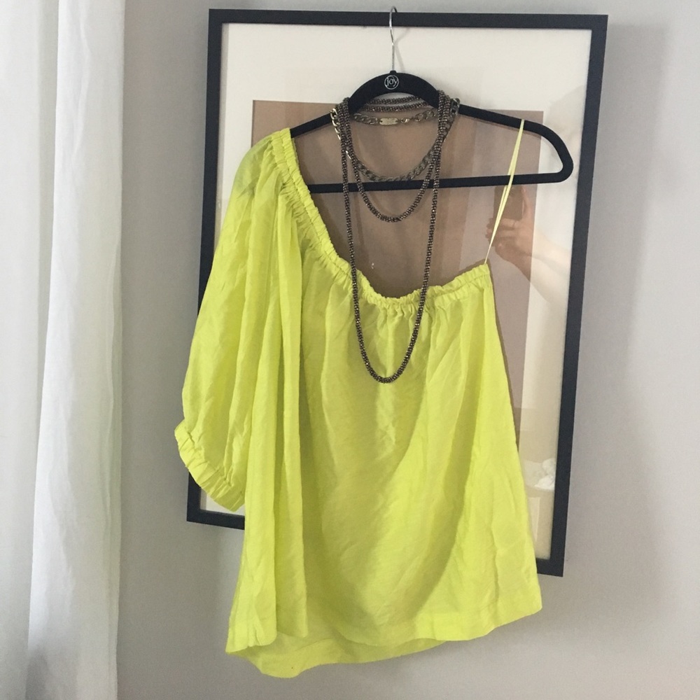Maeve from Anthropologie one shoulder top