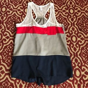 Racerback pocket tank