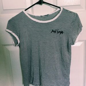 'Just Sayin' Charlotte Russe Crop Top