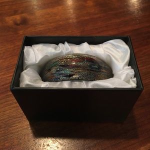 Art Glass Bracelet - Gold and Multicolor