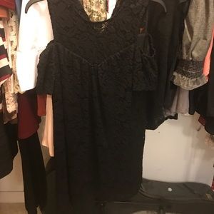 Black lace dress