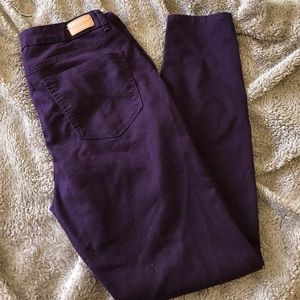 MAROON HIGH WAISTED JEGGINGS