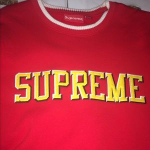 supreme felt shadow crewneck