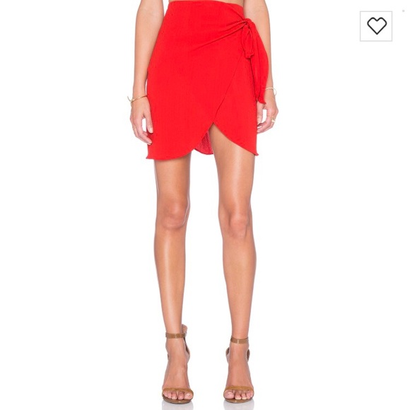 pfeiffer Dresses & Skirts - Pfeiffer Red Wrap Skirt