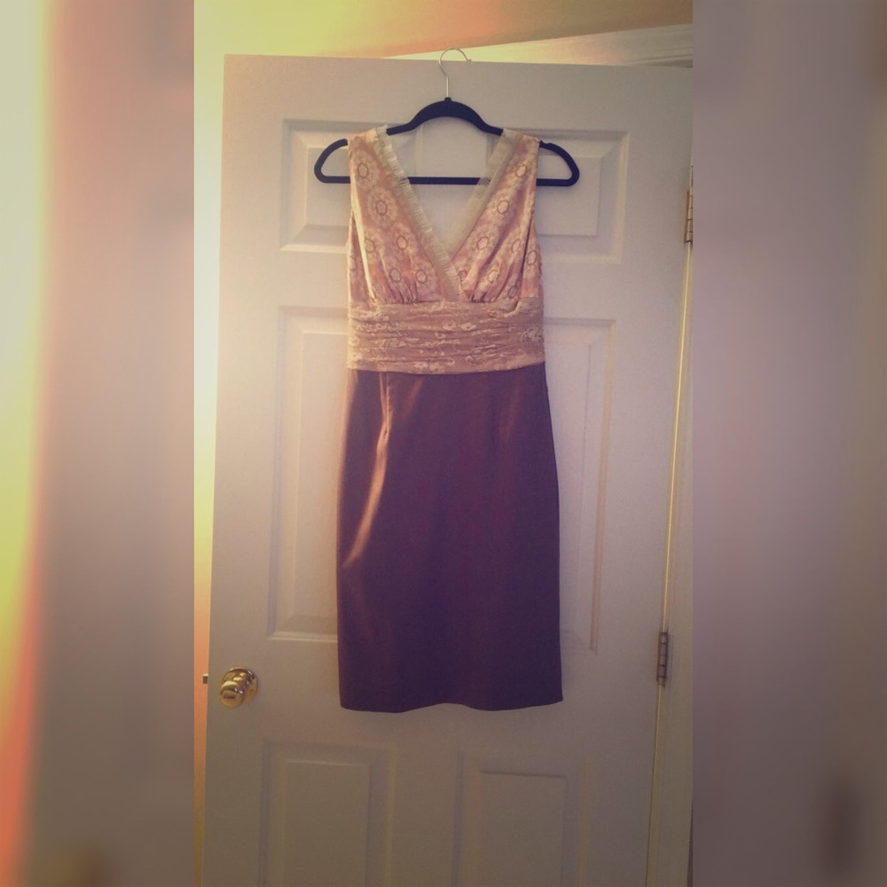 Lace and Satin Boutique Dress🍂