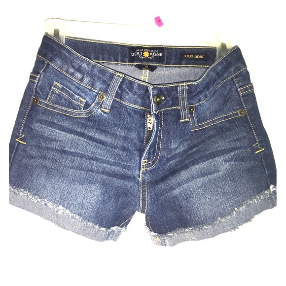 Kids lucky Riley jean shorts 100% authentic - Picture 1 of 3