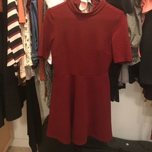 Burgundy dress