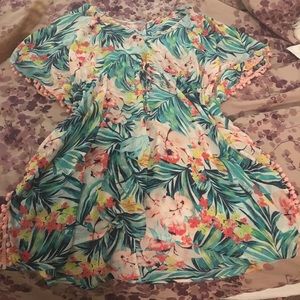 Tropical beach cover up