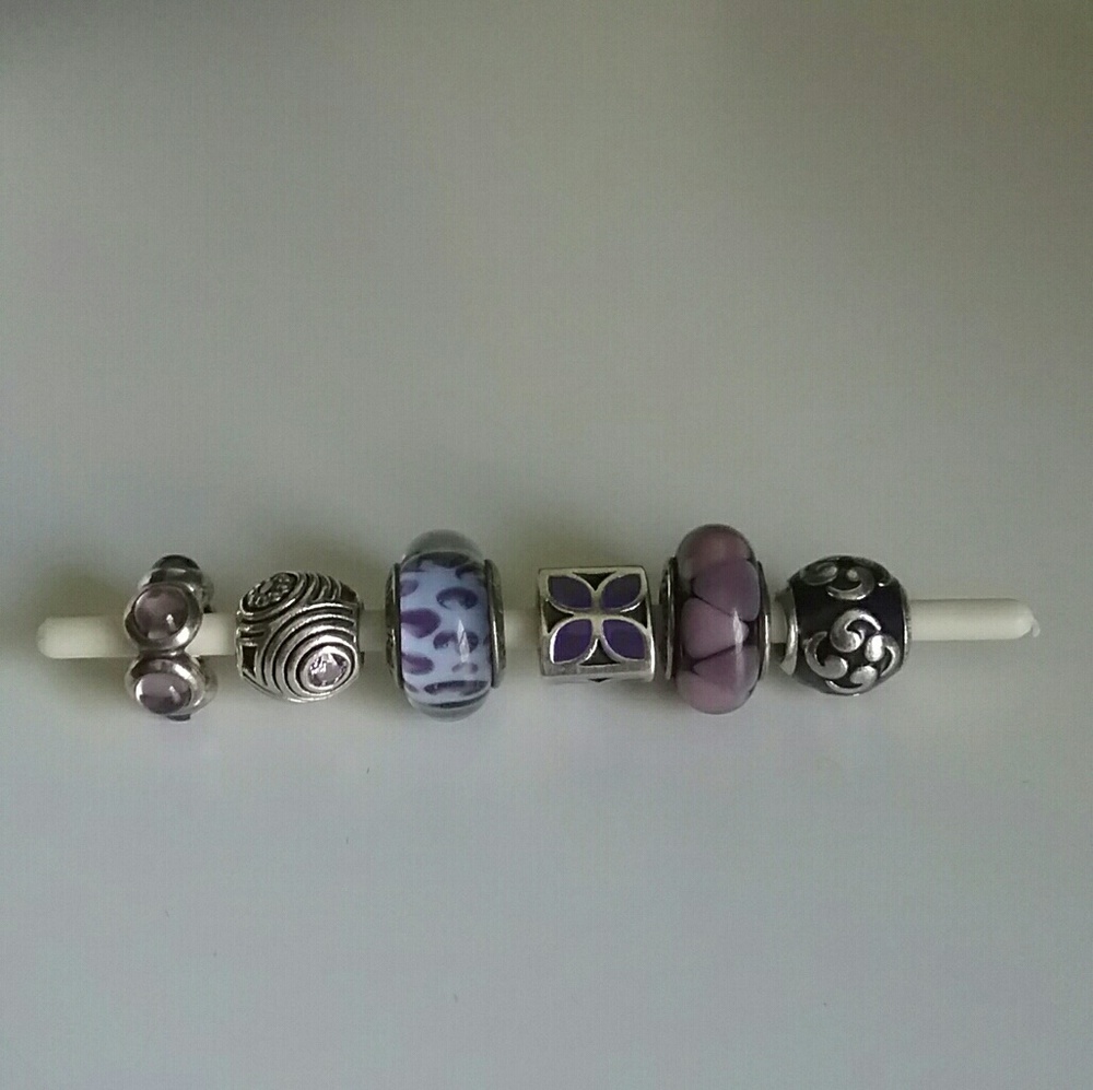 Purple Pandora beads