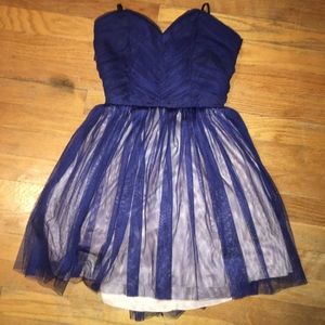 Windsor blue strapless dress
