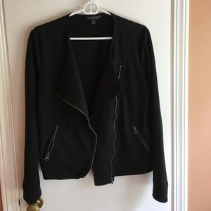 Banana Republic knit blazer with zipper detail M