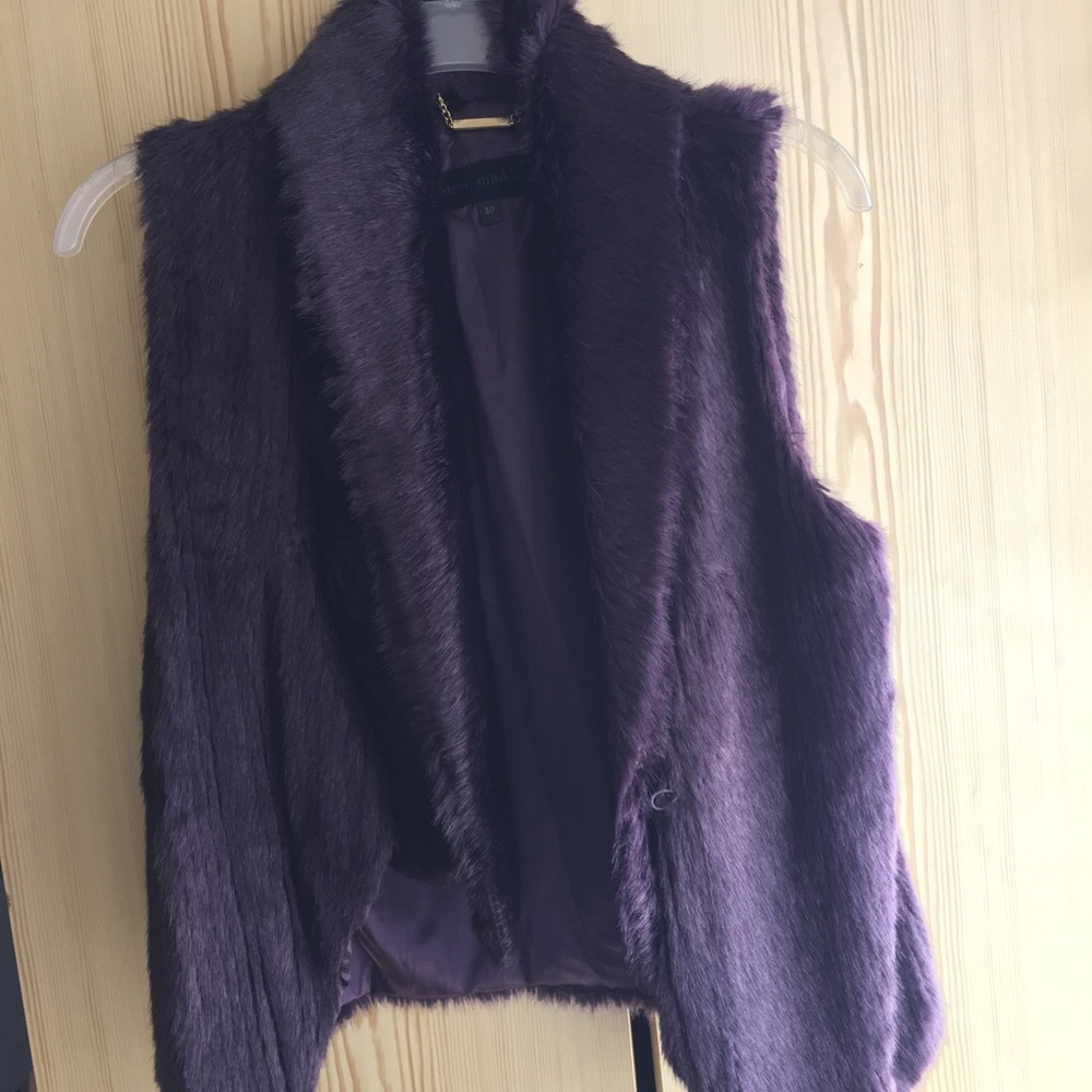 Steve Madden furry purple vest