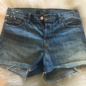 J BRAND MID-HIGH RISE DENIM SHORTS SIZE 26
