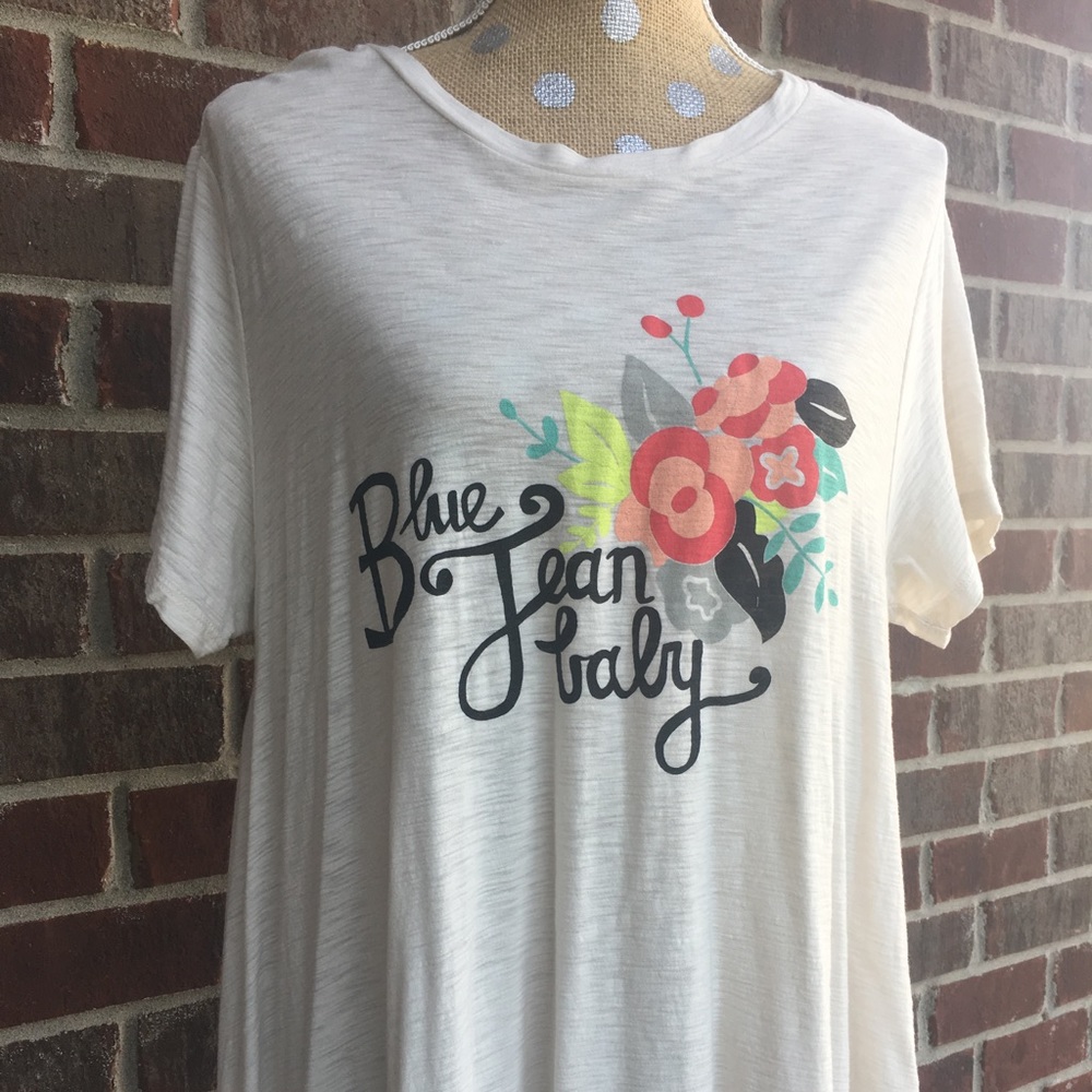 Judith March "Blue Jean Baby" Swing Tee NWOT