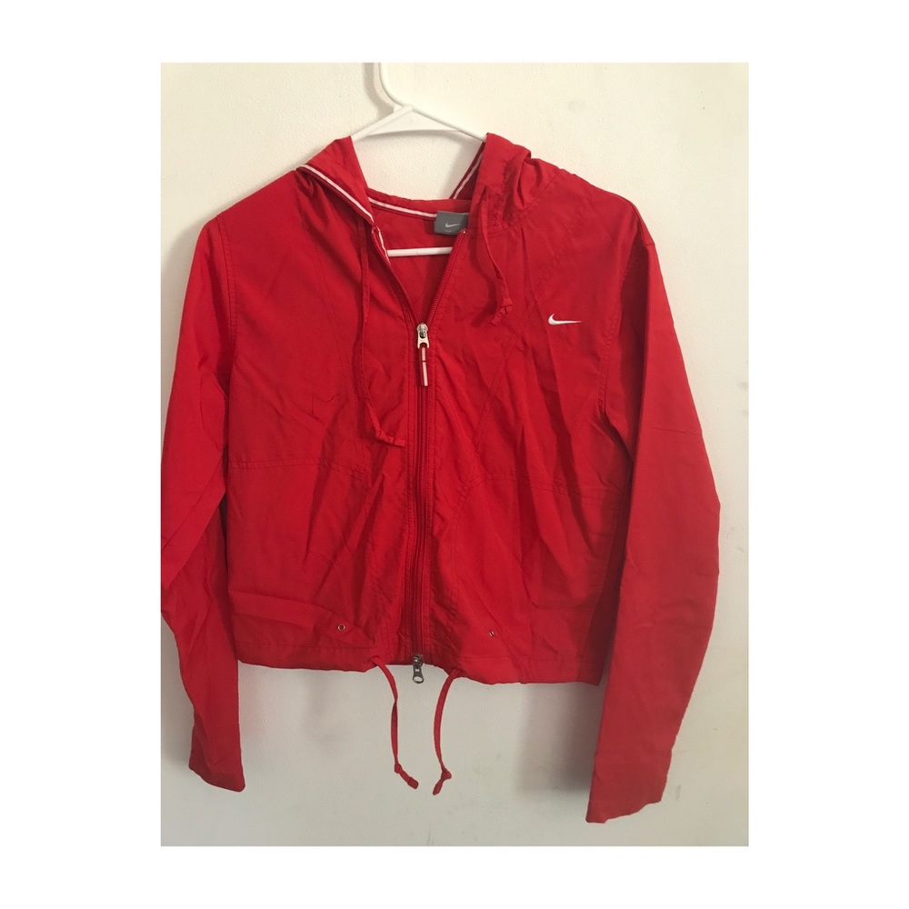 Red Nike Windbreaker