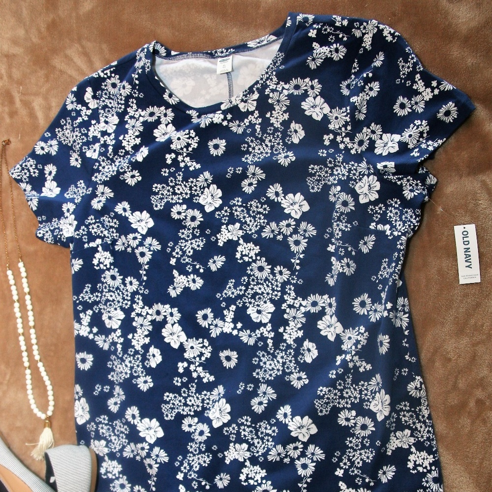 Flower Power Blue Pencil Dress