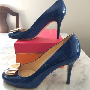 Kate Spade Karolina Bow Pumps-cobalt