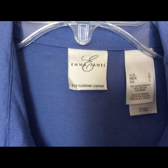 Emma James Tops - NEW WITHOUT TAG Women BLOUSE TOP PERIWINKLE COLOR Emma James Tops - NEW WITHOUT TAG Women BLOUSE TOP PERIWINKLE COLOR