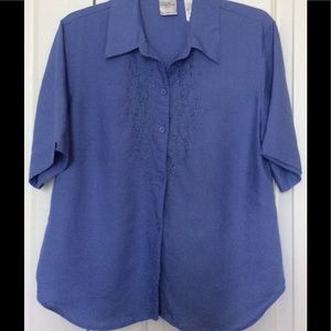 Emma James Tops - NEW WITHOUT TAG Women BLOUSE TOP PERIWINKLE COLOR Emma James Tops - NEW WITHOUT TAG Women BLOUSE TOP PERIWINKLE COLOR
