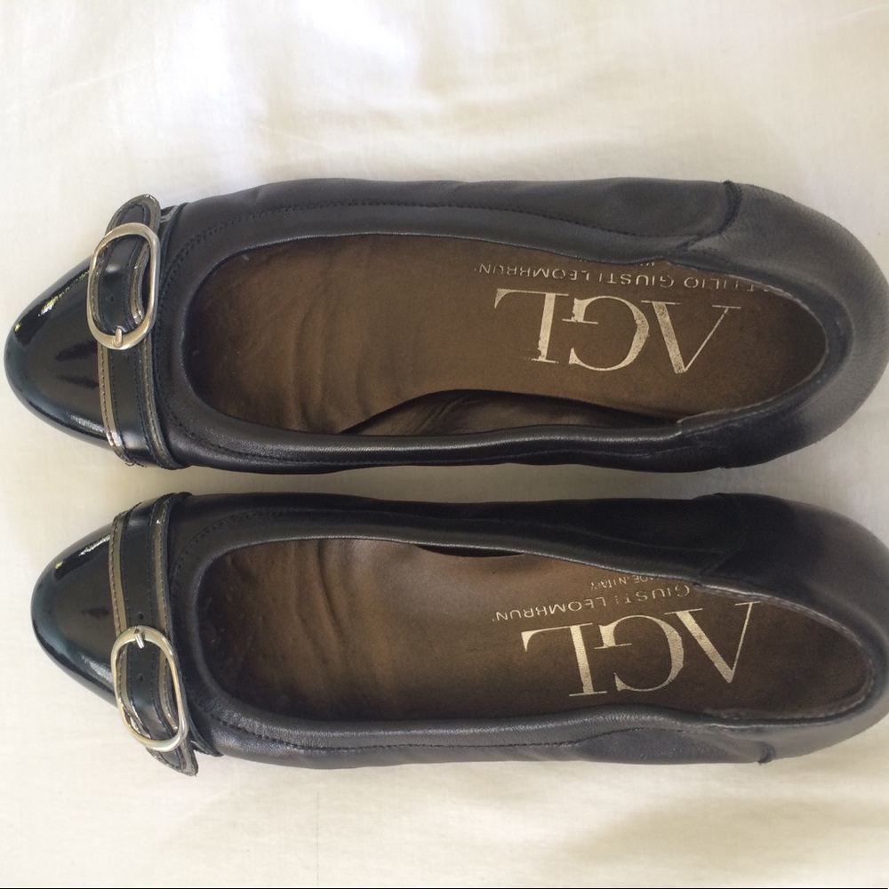Adorable, black AGL's made in Italy!! Never worn!