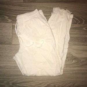 White Cotton Pants