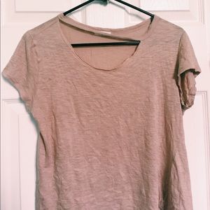 Keyhole Cut-out Shirt/Wet Seal
