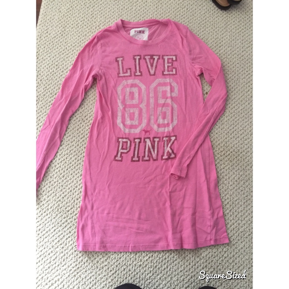 PINK long sleeved dress
