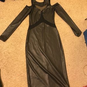 Black Leather Dress