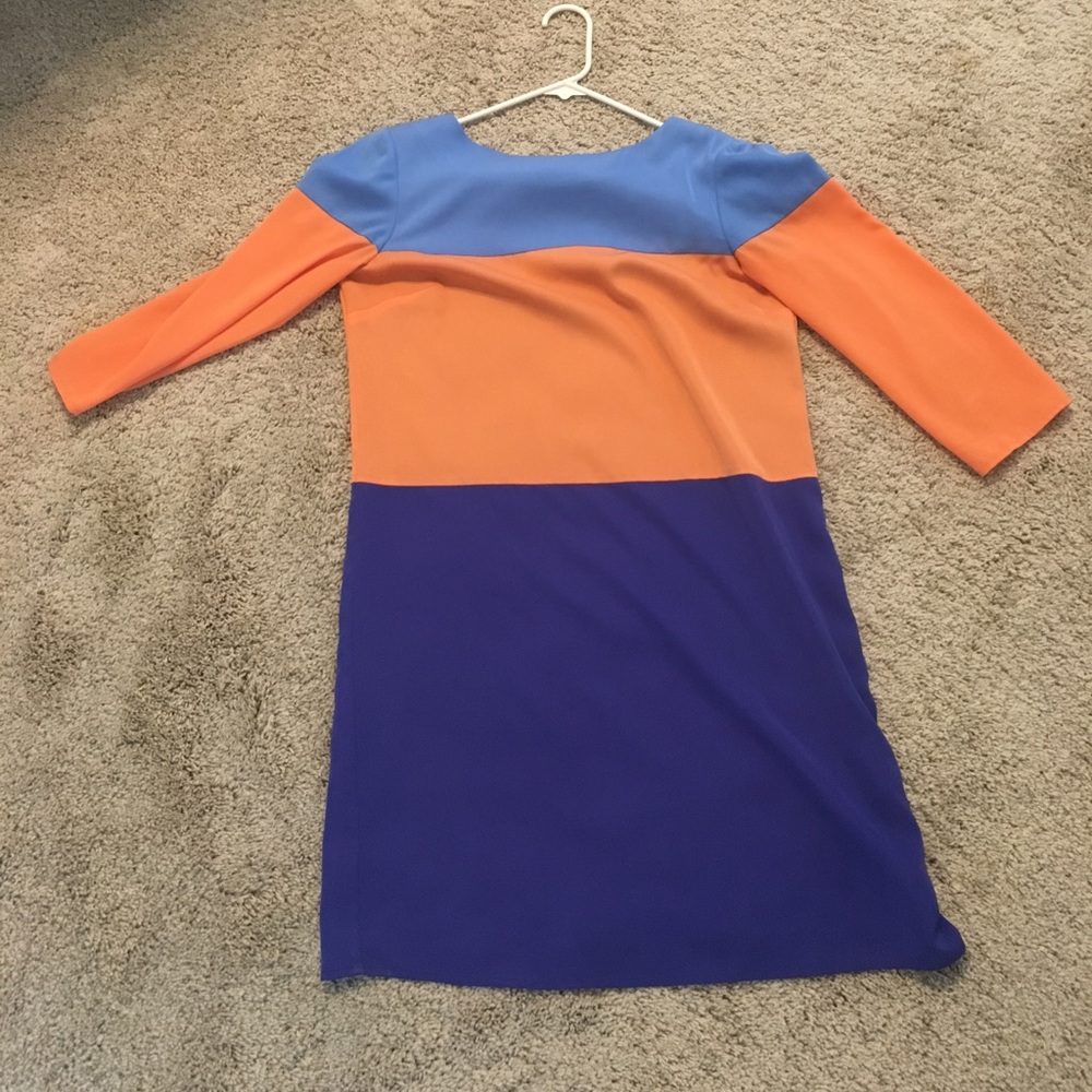 Tri colored dress by Daniel cremieux
