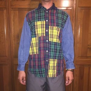 TOMMY HILFIGER Jean Patterned Button Down