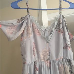 Never worn with tags- Lulu's cold shoulder dress!