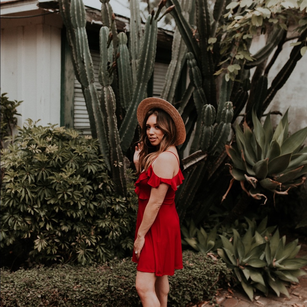 Motel red Fiesta dress