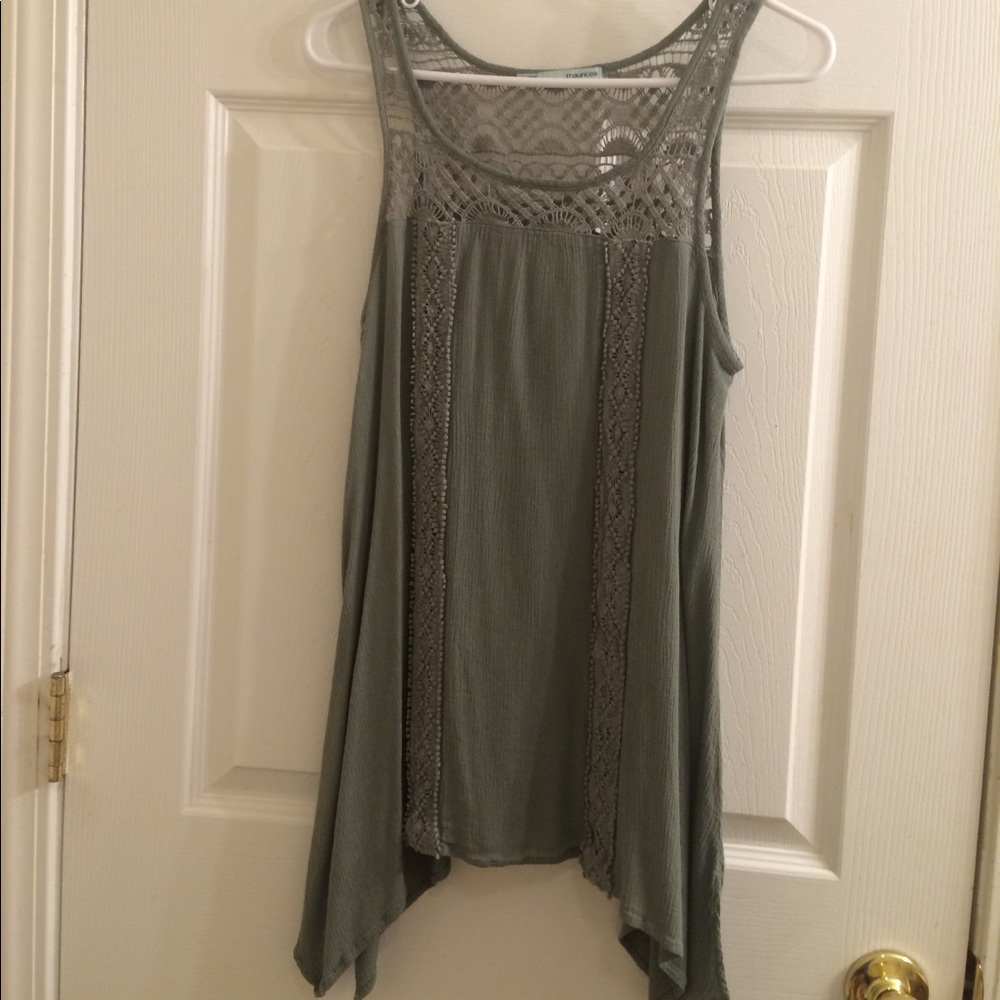 Green Maurices tank top